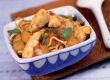 Chinesische Eiernudeln mit gepfefferter Hühnerbrust