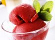 Erdbeer-Minze-Sorbet