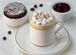 Cappuccino-Parfait mit soufflierter Schokolade und Amarenakirschen