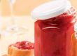 Blumige Erdbeermarmelade