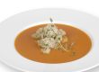 Tomatensuppe mit scharfen Fleischbällchen