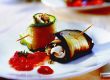 Melanzani-Zucchini-Röllchen