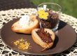 Gegrillte Birne mit Schokolade