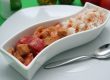 Putengeschnetzeltes in kräuterwürziger Tomatensauce Putengeschnetzeltes in kräuterwürziger Tomatensauce