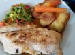 Gegrillte Hühnerbrust mit Gemüse Gegrillte Hühnerbrust mit Gemüse