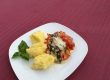 Kabeljau mit Mozzarella überbacken Kabeljau mit Mozzarella überbacken