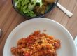 Paprika-Zucchinireis mit Schinkenwürfel Paprika-Zucchinireis mit Schinkenwürfel