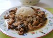 Hühnergeschnetzeltes mit Champignons und Bärlauch Hühnergeschnetzeltes mit Champignons und Bärlauch