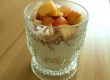 Topfen-Schichtdessert mit Nektarinen und Kakao Topfen-Schichtdessert mit Nektarinen und Kakao