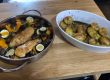 Hühnerbrüste mit Gemüse und Bratkartoffeln Hühnerbrüste mit Gemüse und Bratkartoffeln