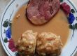 Selchfleisch in Champignon-Weißweinsauce Selchfleisch in Champignon-Weißweinsauce