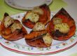 Gebackener Kürbis mit Fischstäbchen und Petersilkartoffeln Gebackener Kürbis mit Fischstäbchen und Petersilkartoffeln