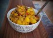 Hirse mit Schweinslungenbraten und Mango Hirse mit Schweinslungenbraten und Mango