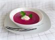 Rote Rübensuppe mit Rahm (Borschtsch) Rote Rübensuppe mit Rahm (Borschtsch)