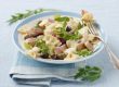 Farfalle mit Räucherfisch, Oliven und Rucola