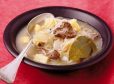 Schtschi (Sauerkrautsuppe mit Kartoffeln und Rindfleisch)