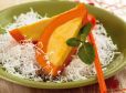 Gefüllter Kürbis mit Kokospudding