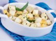Ziegenkäse-Omelett mit Basilikum