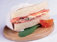 Tramezzini mit Schinken und Gorgonzola