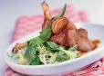 Lammkoteletts mit Kräutersalat