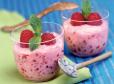 Schnelles Himbeereis