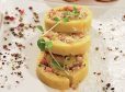 Erdäpfelroulade mit Sauerkraut