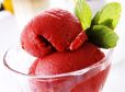 Erdbeer-Minze-Sorbet