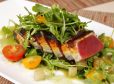 Carpaccio von rotem Thunfisch mit Melone