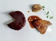 Gänseleber mit geschärfter Schokolade & Erdmandelöl