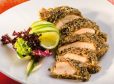 Gebackene Hendlbrust in Kürbiskernpanier