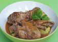 Coq au vin (Hühnchen in Rotwein)