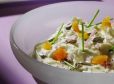 Ziegentopfen Aufstrich mit Marillenstückchen