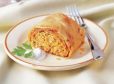 Sauerkrautstrudel mit Käse und Wurzelspeck