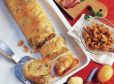 Erdäpfelstrudel mit Selchspeck und Grammeln