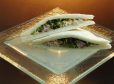 Tramezzini vom gebratenen Wels mit Trüffel- Remoulade und Kopfsalat