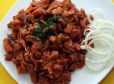 Rindfleisch mit Zwiebeln aus dem Wok