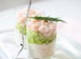 Gurken mit Krabben und Krenmousse Füllung