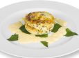 Bärlauch-Frischkäseküchlein mit Maiscreme