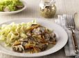 Geschnetzeltes in 3 Pfeffer-Senf-Sauce