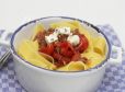 Pasta mit Faschiertem und Schafskäse