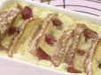 Krapfenauflauf mit Erdbeeren