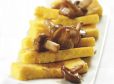 Süß- Saure Champignons auf Polenta