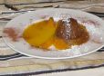 Schoko Ingwer Chili Souffle auf Orangensauce