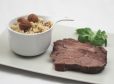 Wildschweinbraten mit Maronirisotto