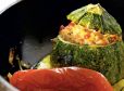 Gefüllter Jungkürbis mit Paprika-Fleischfülle