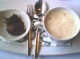 Topinambursuppe und sautierte Gänseleber mit Zimt und Muskatnuss