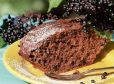 Holunderkuchen mit Rotwein