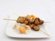 Mandarinen-Schweinefleisch-Spießchen
