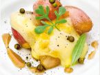 Lauwarmer Münsterkäse mit Pfefferschalotten