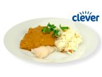 Pangasius-Curry mit Erdnüssen und Basmatireis